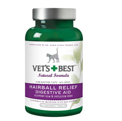 Vet's Best Cat Hairball Relief Digestive Aid Chewable Tablets 60 Count