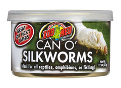 Zoo Med Can O' Silkworms Reptile Canned Food 1.2-oz