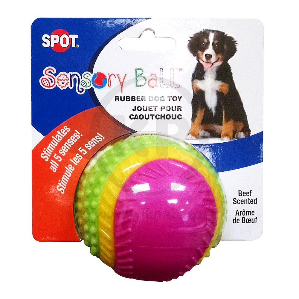 Ethical Pet Spot Sensory Ball Dog Toy Assorted Small 2.5-in, Kwik Pets