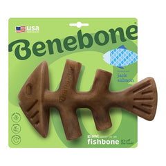 Benebone Jack Salmon Fishbone Dog Chew Toy Giant