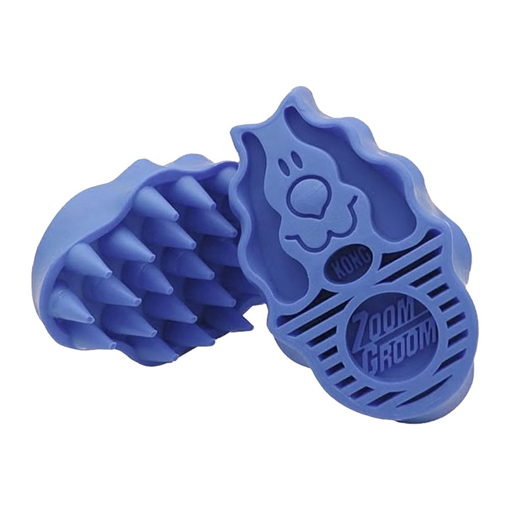Get KONG Zoomgroom Rubber Dog Brush Boysenberry Online