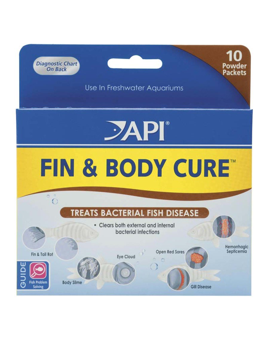 API Fin & Body Cure Freshwater Fish Medication Powder 10 Count
