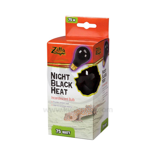 Zilla Incandescent Bulbs Night Black, 75 W, Zilla