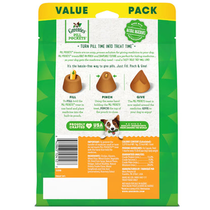 Details - Greenies Capsule Pill Pockets Dog Treats Chicken 15.8-oz 60 Count