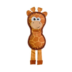 Outward Hound Fire Biterz Giraffe Firehose Plush Dog Toy Brown Medium