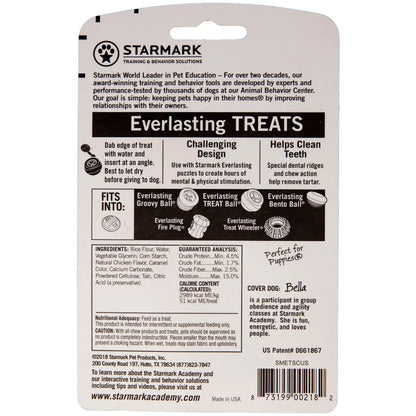 Back of Starmark Everlasting Dog Treat Chicken Small 1.2-oz 1 Pack