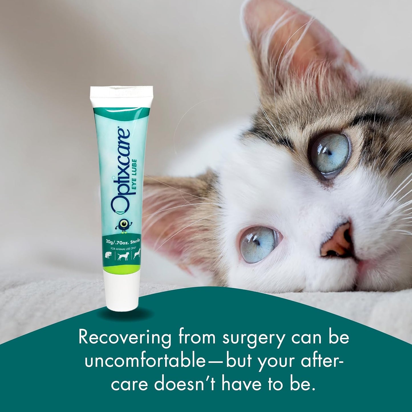 Optixcare Eye Lube Lubricant Gel for Dogs, Cats & Horses 0.70 oz