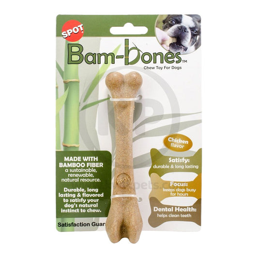 Ethical Bam-Bone Bone Chicken Dog Toy 7.25 in