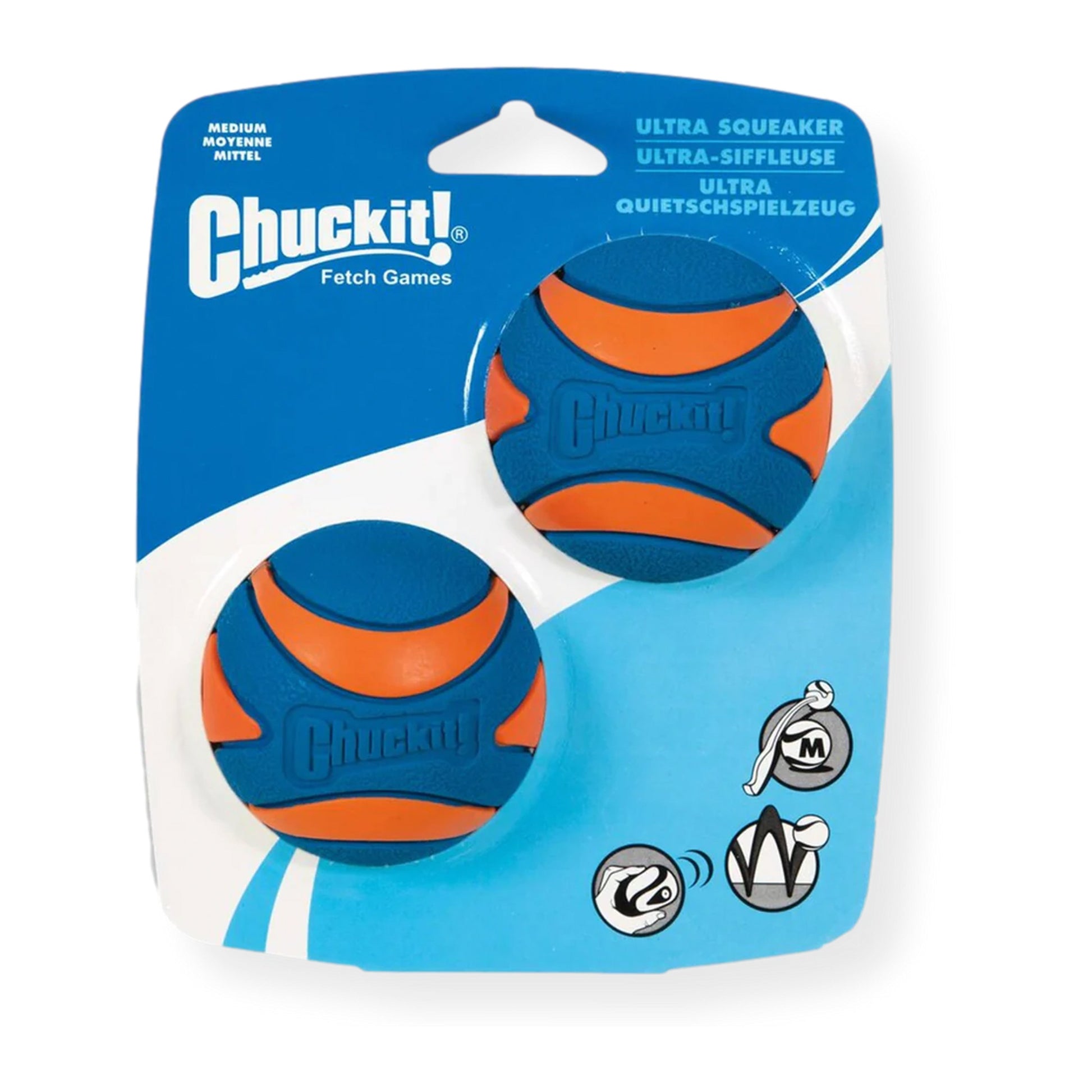 Chuckit! Ultra Squeaker Medium 2 Pack, Chuckit!