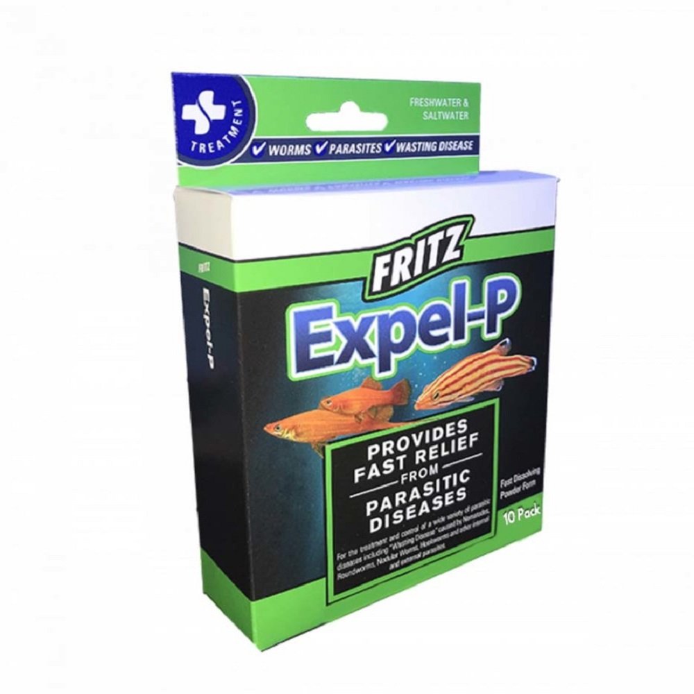 Fritz Expel-P Parasitic Fish Medication 10 ct, Fritz