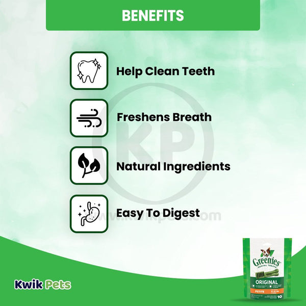 Benefits of Greenies Original Dog Dental Treats Petite 6-oz 10 Count