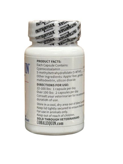 Nutramax Cobalequin B12 Advance Capsule Supplement for Dogs  Medium/Large 45 Count