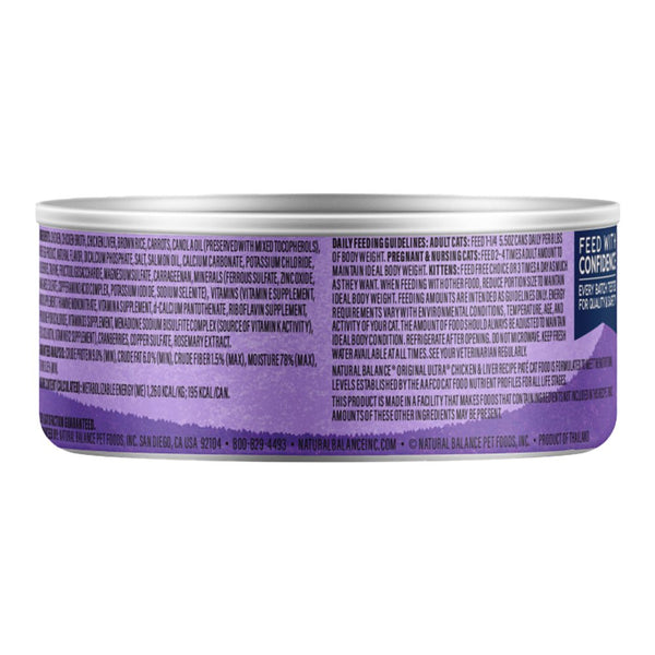 Details of Natural Balance Original Ultra Canned Wet Cat Food Chicken & Liver 5.5-oz