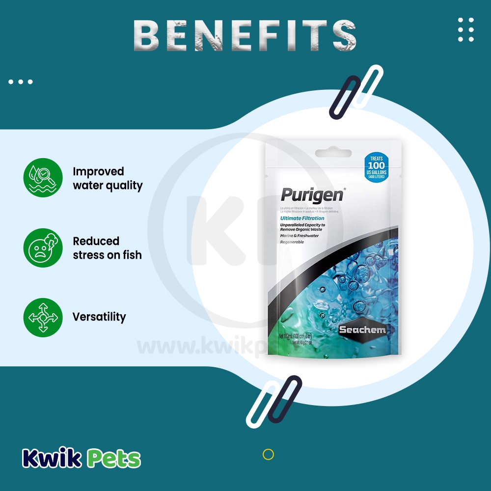 Seachem Purigen Organic Resin Filter 100 ml Benefits