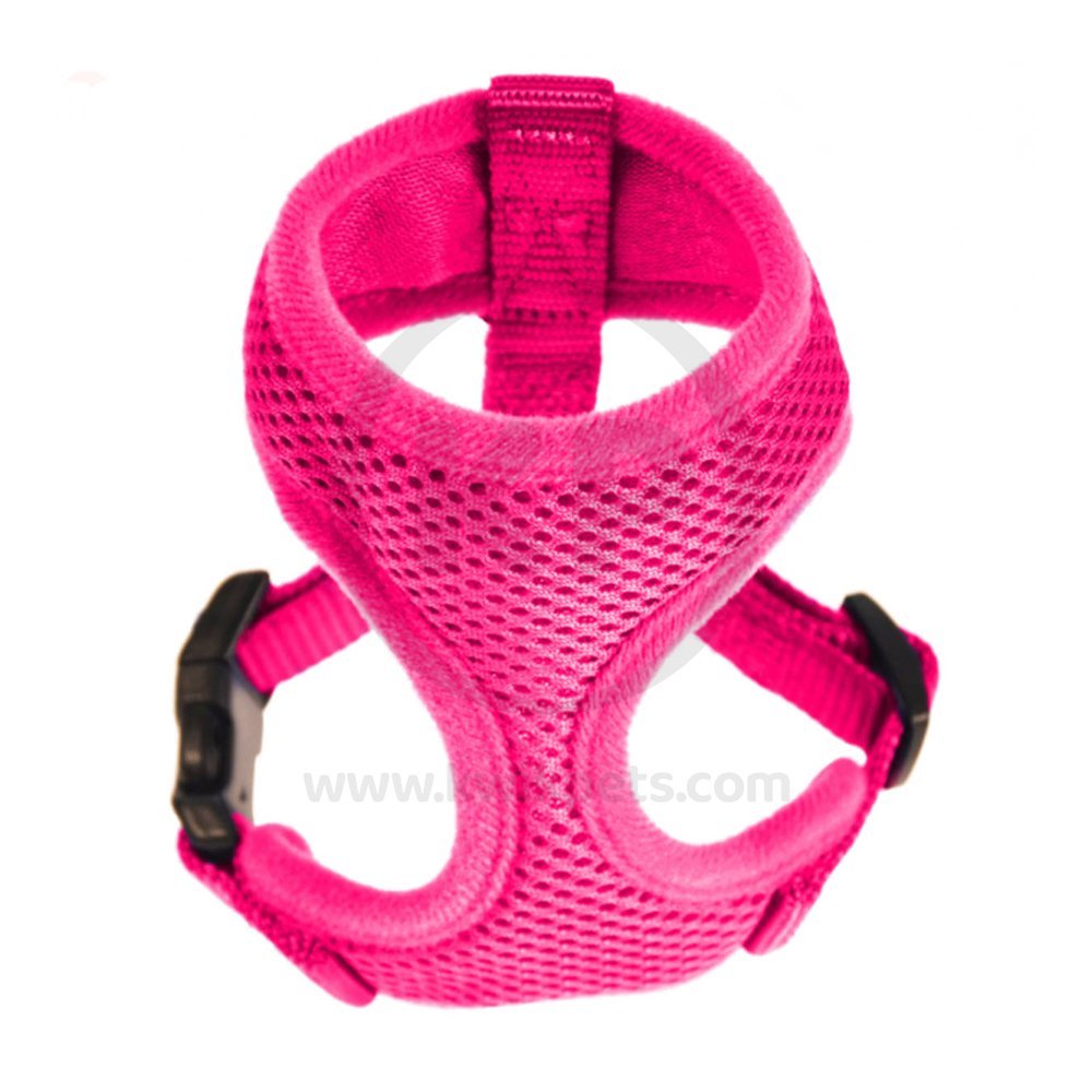 Back of Valhoma Small Chicken Harness Small Hot Pink