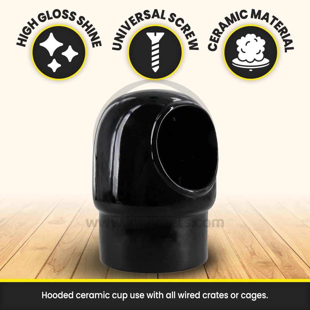 Features of Prevue Pet Products Hooded Ceramic Bird Cup 24-oz