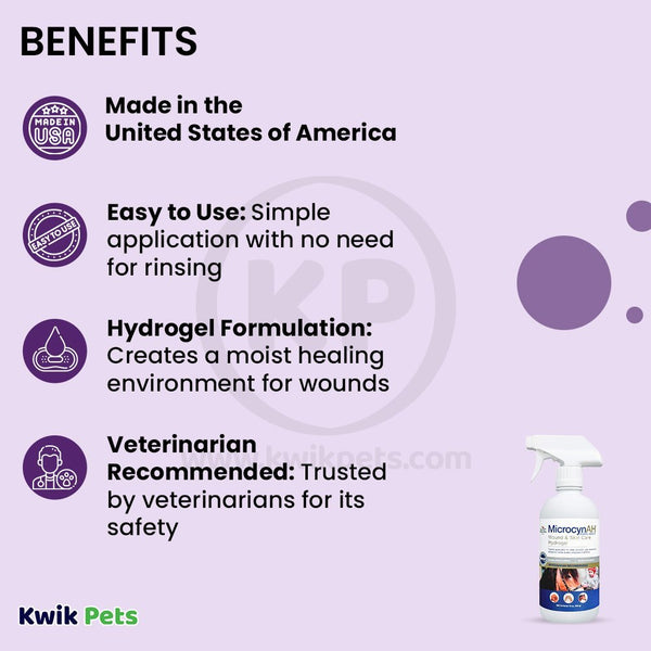 Benefits of MicrocynAH Wound & Skin Care Hydrogel 16-oz