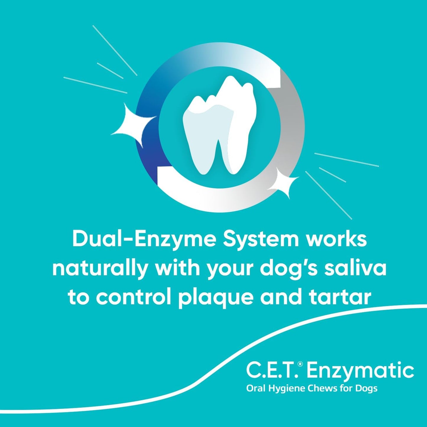 Virbac C.E.T. Enzymatic Dental Chews for Dogs Small 8.5-oz