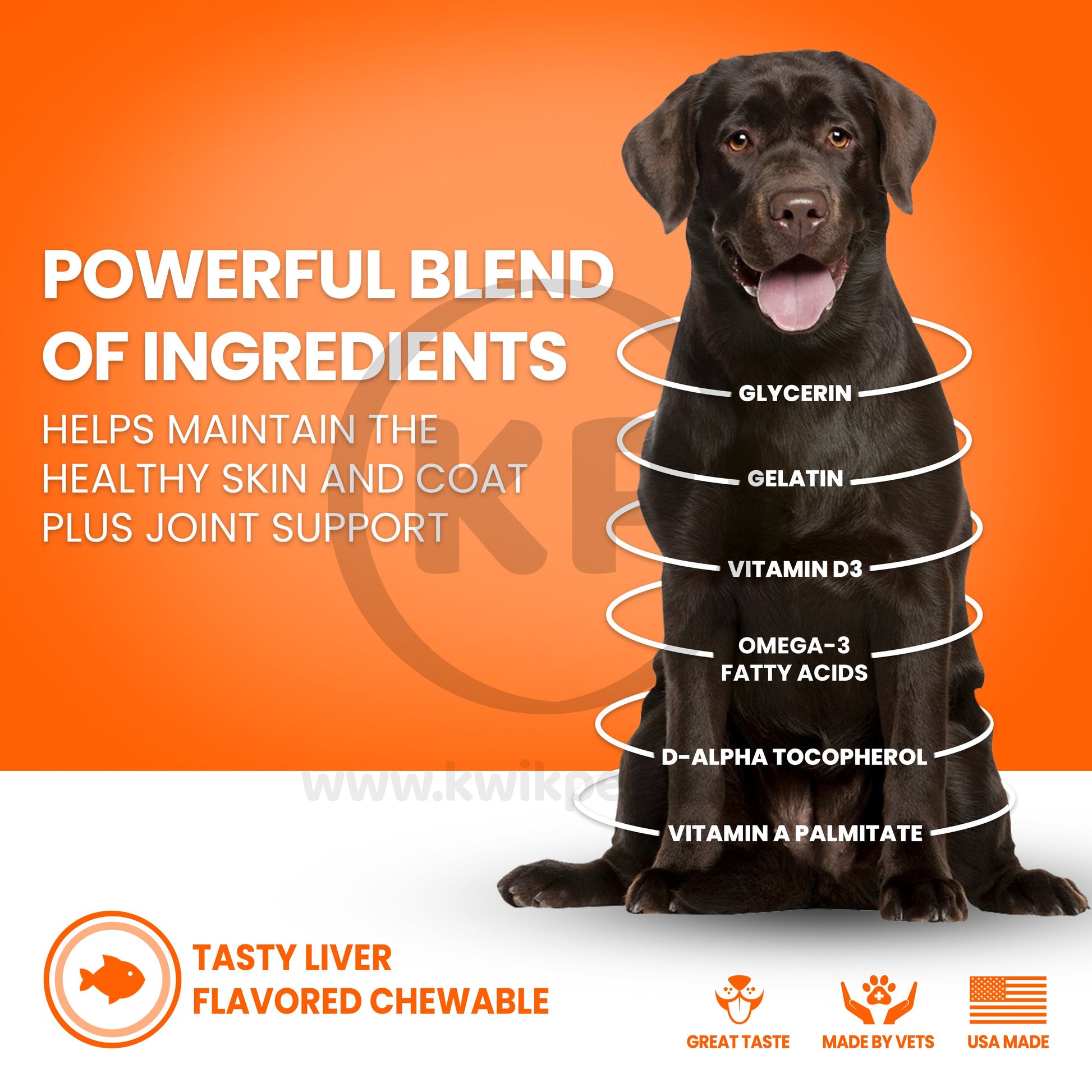 Nutri-vet Fish Oil Softgels Skin & Coat Supplement For Dogs, 100 Ct, Nutri-Vet