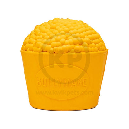 Product 1 of BullyMake Toss n' Treat Butter Flavored Popcorn Dog Chew Toy One Size