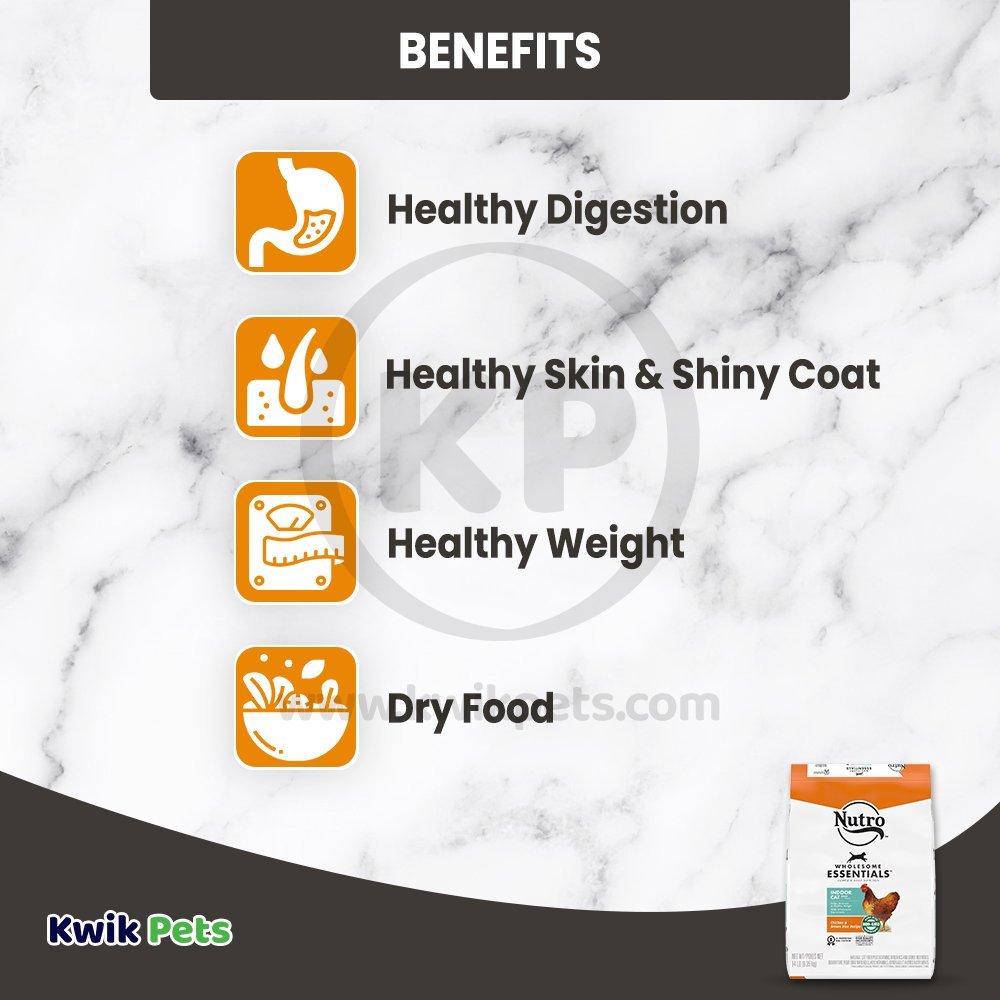 Benefits of Nutro Dry Cat Food Chicken & Brown Rice, 14-lb