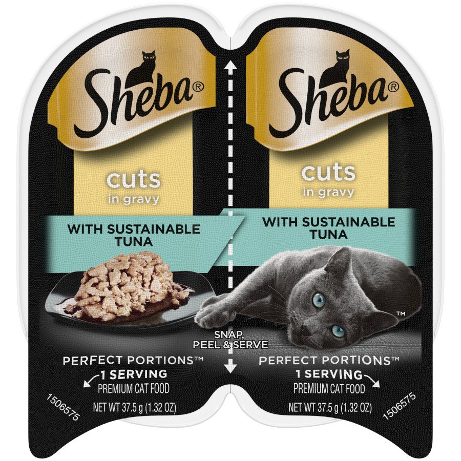 Sheba Perfect Portions Cuts in Gravy Wet Cat Food Signature Tuna, 2.6-oz