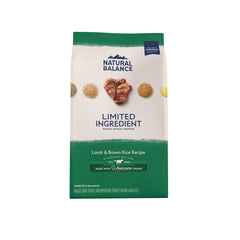 Natural Balance Limited Ingredient Wholesome Grains Adult Dry Dog Food Lamb & Brown Rice 4-lb