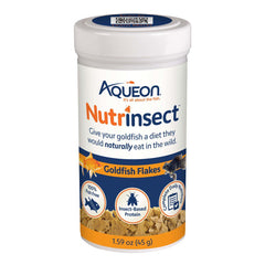 Aqueon Nutrinsect Goldfish Flakes Fish Food 1.59-oz