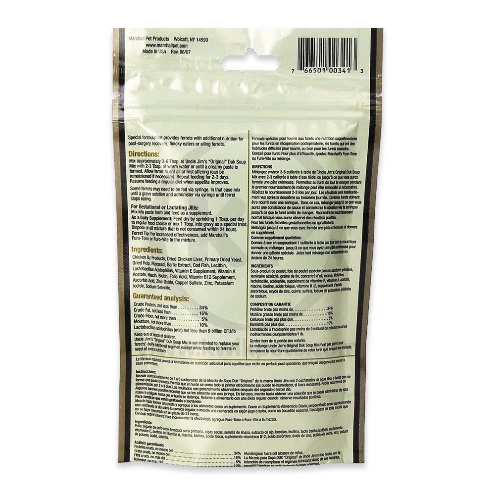 Marshall Pet Products Uncle Jim's Original Duk Soup Mix Wet Food 4.5-oz, Kwik Pets
