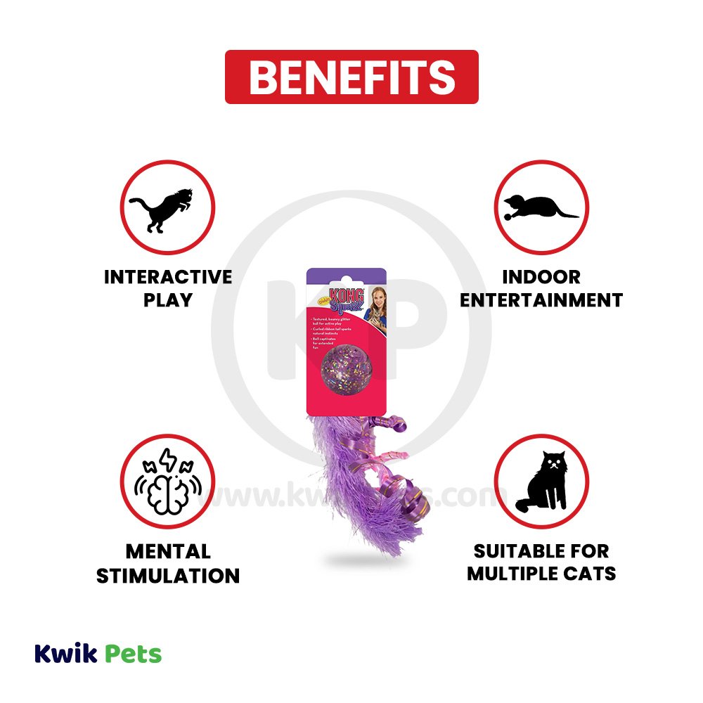 KONG Active Confetti Ball Cat Toy One Size, Kwik Pets