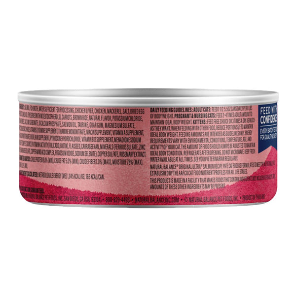 Details of Natural Balance Pet Foods Original Ultra Canned Wet Cat Food Salmon 5.5-oz