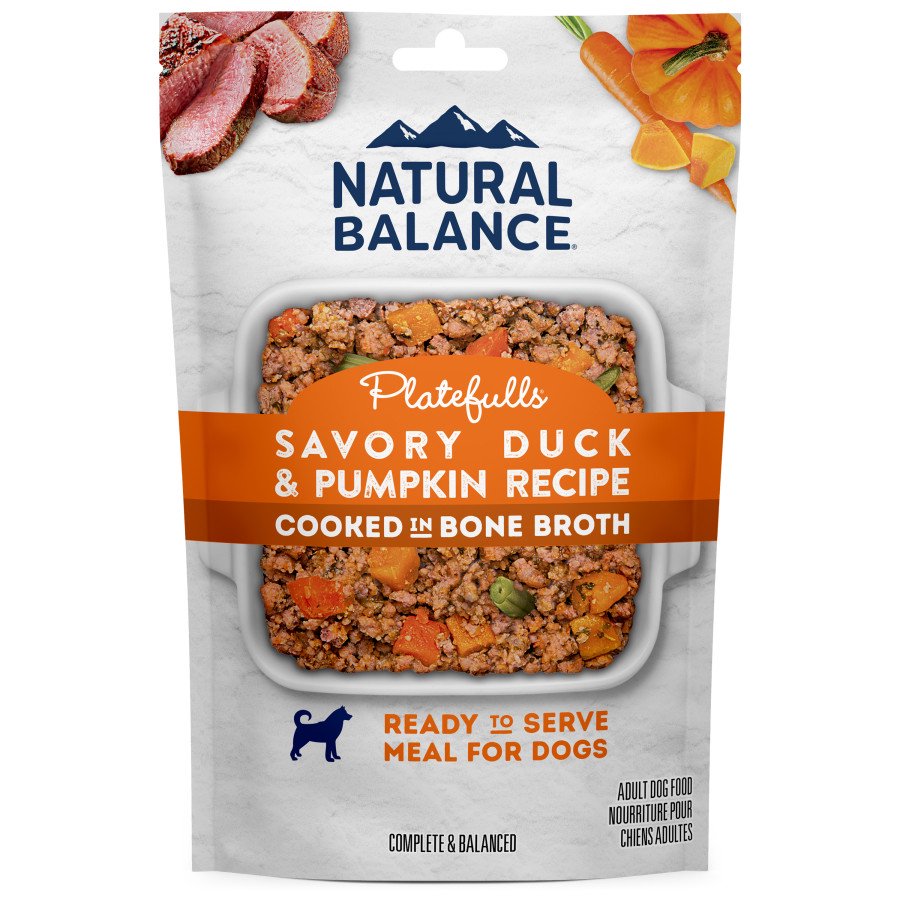 Natural Balance Freshly Cooked Adult Wet Dog Food Pouch Savory Duck & Pumpkin 9-oz
