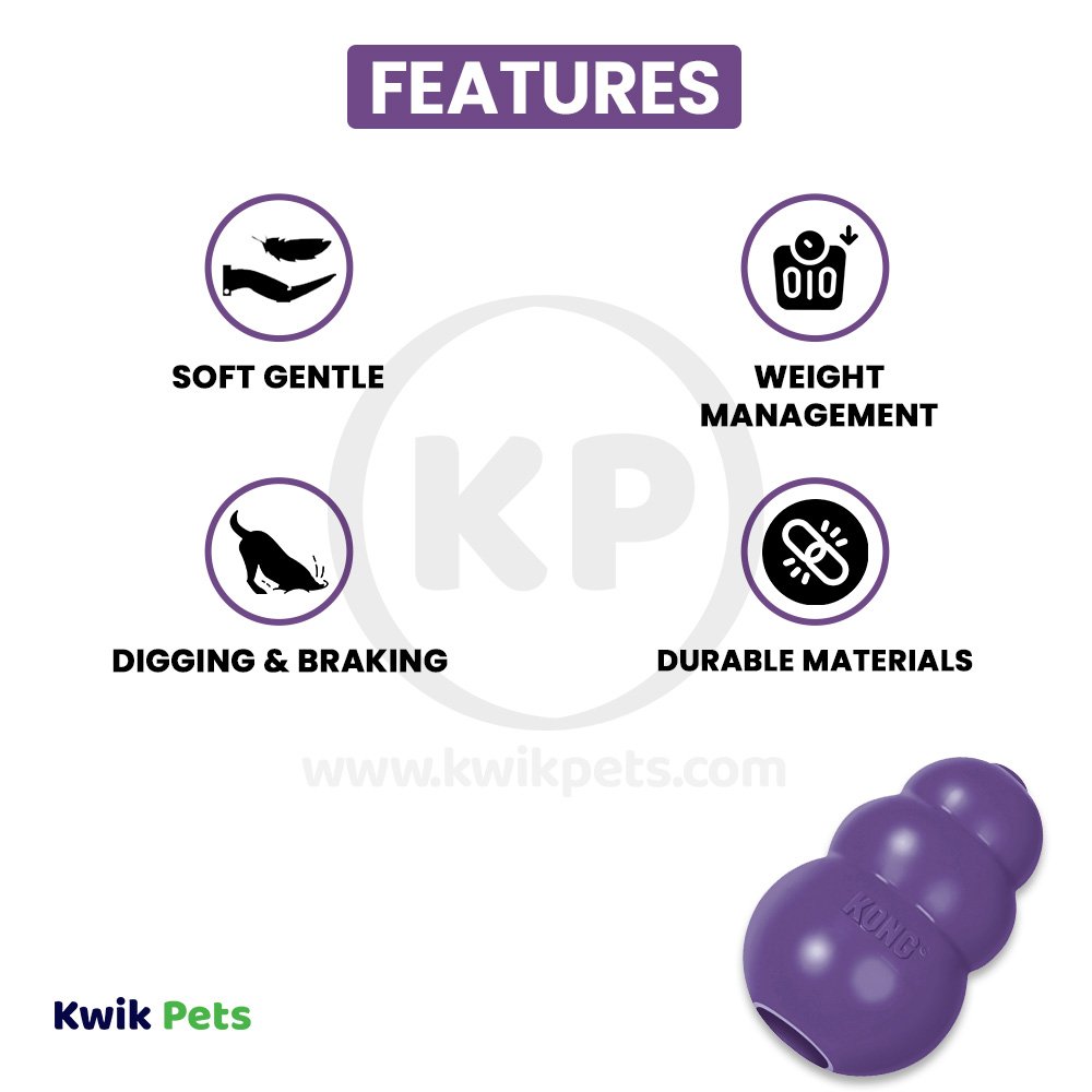 KONG Senior Dog Toy Medium, Kwik Pets