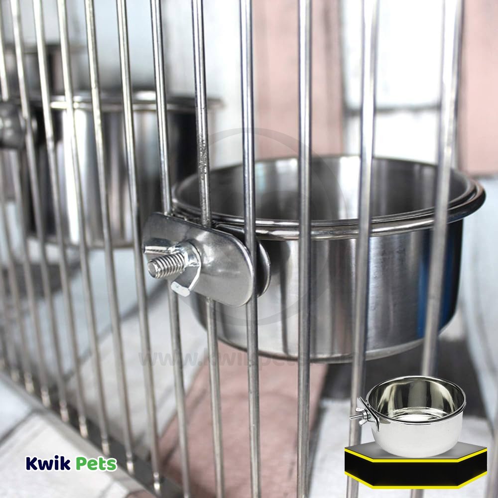 Ethical Pet Spot Stainless Steel Bird Coop Cup with Bolt Clamp