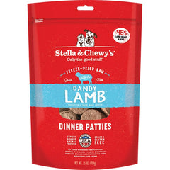 Stella & Chewy's Freeze-Dried Raw Dinner Patties Dog Food Dandy Lamb 25-oz