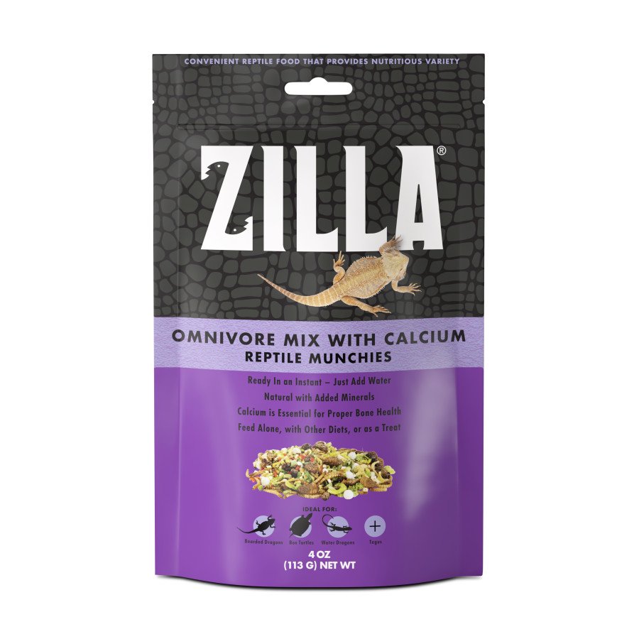 Zilla Omnivore Mix with Calcium Reptile Munchies 4-oz