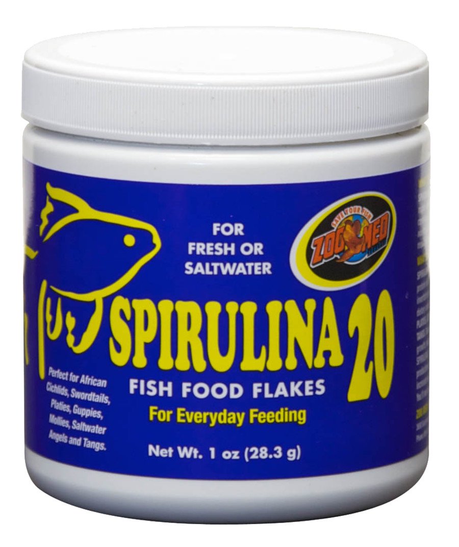 Zoo Med Spirulina 20 Flakes Fish Food 1-oz