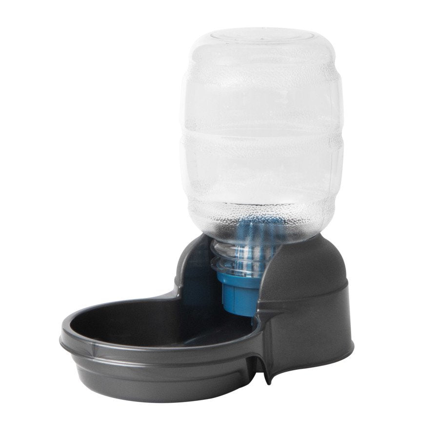 Petmate Replendish Automatic Dog & Cat Gravity Waterer with Microban Pearl Smoke Gary Extra Small
