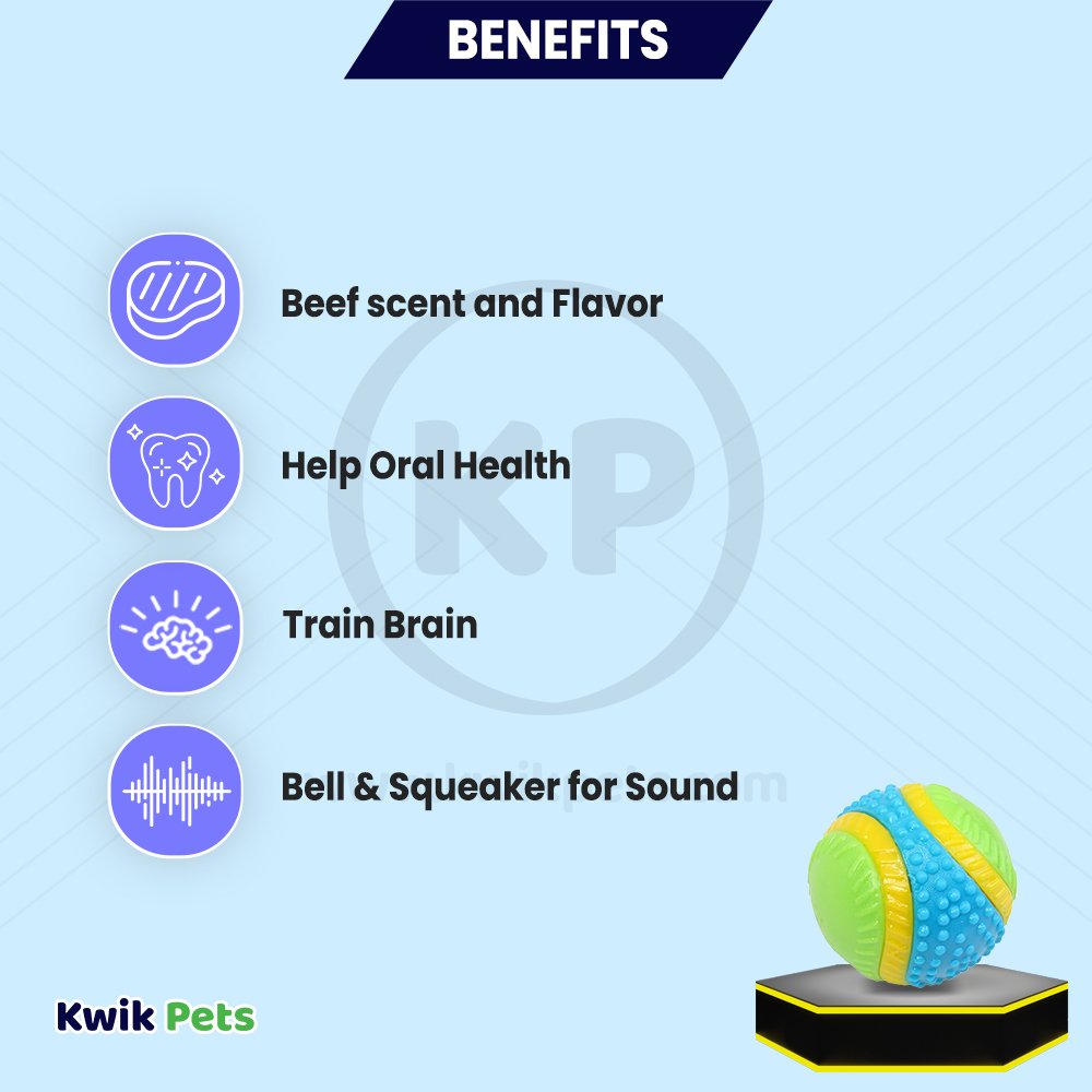 Ethical Pet Spot Sensory Ball Dog Toy Assorted Small 2.5-in, Kwik Pets