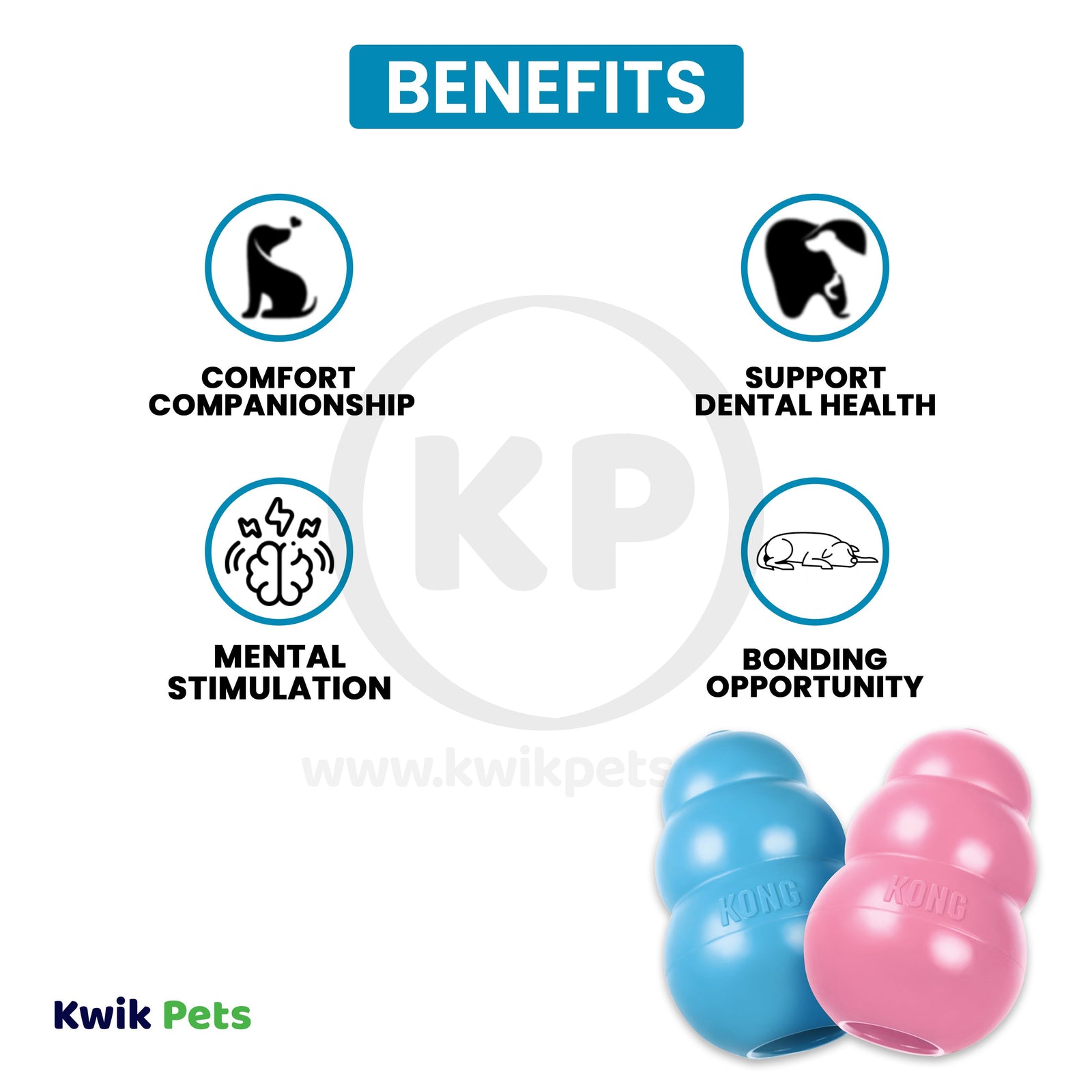 KONG Puppy Toy Assorted  XS, Kwik Pets