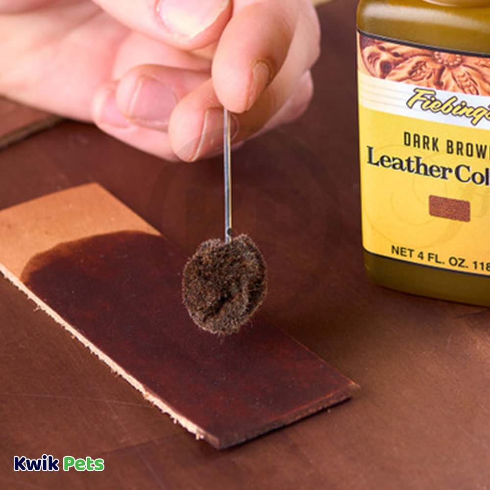 Fiebing’s Leather Dye Dark Brown 4-oz, Kwik Pets