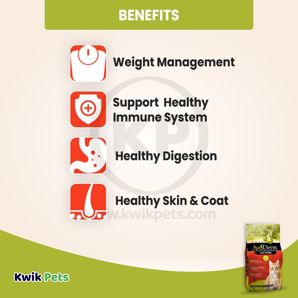 Benefits of AvoDerm Natural Chicken & Herring Meal - Adult Dry Cat Food 6-lb