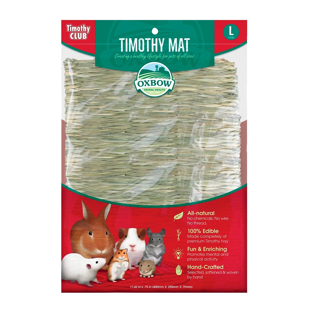 Oxbow Animal Health Timothy CLUB Small Animal Hay Mat Large, Kwik Pets