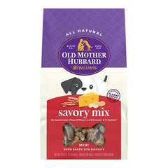 Old Mother Hubbard by Wellness Classic Savory Mix Natural Mini Oven-Baked Biscuits Dog Treats 20-oz
