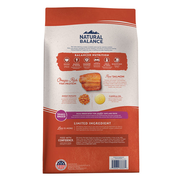 Image of Natural Balance Pet Foods L.I.D. Adult Dry Dog Food Salmon & Sweet Potato 12-lb