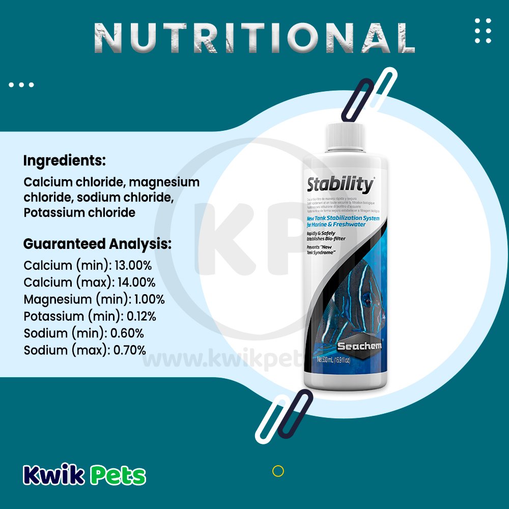 Seachem Stability Biological Water Conditioner 500 ml Nutritional