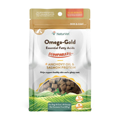 NaturVet Omega-Gold Skin & Coat Scoopable Tiny Bites Food Supplement for Dogs & Cats 11-oz