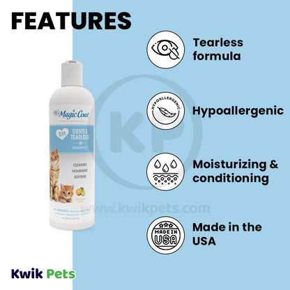 Four Paws Magic Coat Tearless Cat & Kitten Shampoo 16-oz, Kwik Pets