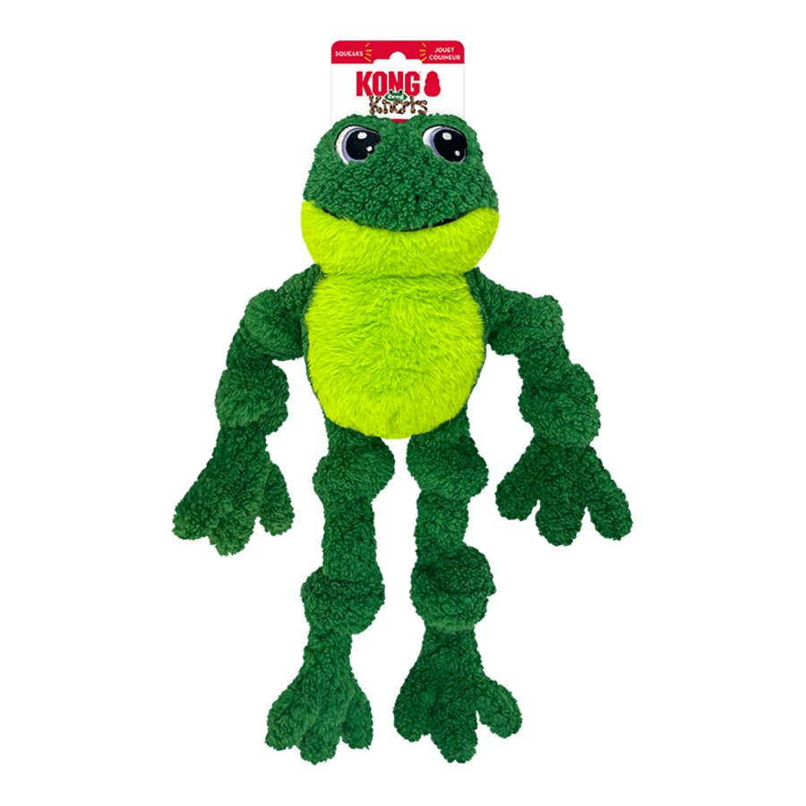 KONG Knots Frog Dog Plush Toy Green Large/Extra Large