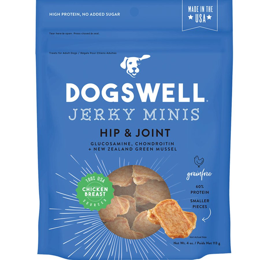 Dogswell Hip & Joint Mini Jerky Dog Treats Chicken 4-oz